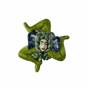 165.3 Ceramica trinacria diam 21 decorata
