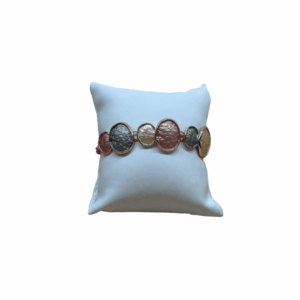293 bracciale catenella sei ovale terra cotta