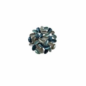 305 anello elastico foglioline acqua marina