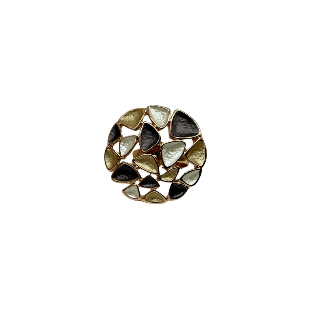 328 anello regolabile triangolini caramel