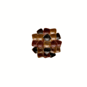 344 anello regolabile rombi terra cotta