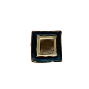 357 anello elastico quadrato blu polvere