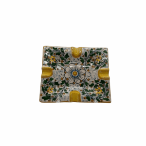 082 posacenere 18x15 decorato ceramica caltagirone